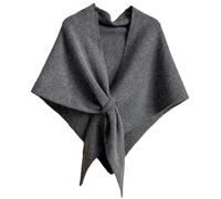 Murou Fashion Shawl Wraps for Women - Wool Blend Cashmere Feel Pashmina Scarf, Warm Triangle Cape Cardigan Blanket Shawl for Autumn Winter Gifts