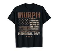 Murph 2022 Memorial Day Desert Camo Drapeau Américain Militaire T-Shirt