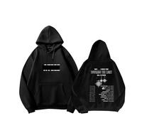 MURQ AZ Concert Towards The Light Hoodie 2025 Support Merch Sweatshirt Contton Printed Hooded Shirts(Black-Fleece,M)