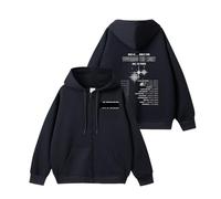 MURQ AZ Concert Towards The Light Hoodie 2025 Support Merch Sweatshirt Contton Printed Hooded Shirts(Black1-Fleece,XL)