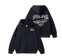 MURQ en Album RomanceUntold Sweat à Capuche Support imprimé Sweat-Shirt 2024 Coton Fermeture éclair Merch Chemise(Black,L)