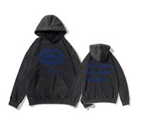 MURQ Sweat À Capuche Blue Valentine Album 2025 Sweat-Shirt Imprimé De Soutien(3 Washed Black Velvet,L)