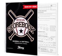 Murray Sporting Goods Livre de scores de baseball/softball - Reliure spirale côte à côte - 35 jeux