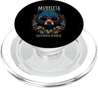 Murrieta CA Fun Ours à Lunettes Motif Fleurs PopSockets PopGrip pour MagSafe
