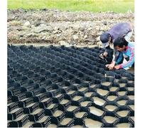 Murs de soutènement découpables, alvéoles perméables de 5 cm de hauteur pour la stabilisation des talus extérieurs, treillis de support en nid d'abeille de polyéthylène, disponibles en longu
