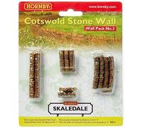 Murs en pierre des Cotswolds - Pack N°3 | Model Railway Accessories, Miniature Diorama Scenery for Hornby Train Sets, Lifelike Building Models, Scale 1:76