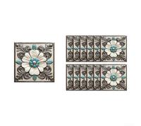 Murs imperméables en PVC avec motif de carreaux de marbre vintage adaptés pour décoller et appliquer sur les murs intérieurs de la maison (B)