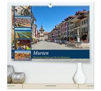 Murten - Historischer Charme am Ufer des Murtensees (hochwertiger Premium Wandkalender 2026 DIN A2 quer), Kunstdruck in Hochglanz: Wo Geschichte auf Moderne trifft, entdecke die Schönheit am Seeufer