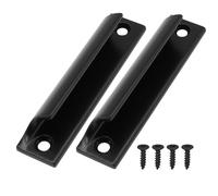 Murtenze Lot de 2 poignées de levage de fenêtre en alliage d'aluminium pour fenêtre coulissante, placard de cuisine (noir)