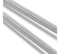 Murtenze Lot de 2 tiges filetées M8 x 250 mm en acier inoxydable 304 à filetage long à droite (argent)