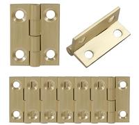 Murtenze Lot de 8 mini charnières en laiton massif de 2,5 cm pour armoire, tiroir, boîte en bois
