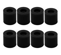 Murtenze Lot de 8 pièces de nivellement de lit chauffant pour imprimante 3D, colonnes en silicone solides compatibles avec CR-10 Ender 3 Bottom Connect (noir, 1,5 cm, 1,8 cm)