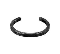 murtoo bracelet homme, bracelet viking, bracelet en acier inoxydable, bracelet en argent, bracelet pour hommes, bracelet pour femmes, Noir,21,5cm
