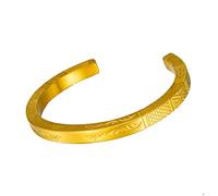 Murtoo Bracelet Viking en Acier Inoxydable - Pour Hommes et Femmes - Argent et Or (21,5cm)