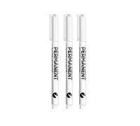 MURVE 1/3/6 marqueurs blancs pour peinture acrylique pour roche, céramique, verre, pneu, métal, toile, peinture étanche (3 pièces)