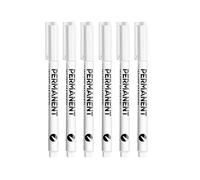 MURVE 1/3/6 marqueurs blancs pour peinture acrylique pour roche, céramique, verre, pneu, métal, toile, peinture étanche (6 pièces)