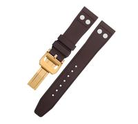 MURVE 20mm 21mm 22mm Nature Fluororubber FKM Caoutchouc Avec Rivet Bracelet Pour IWC Big Pilot Mark Portugieser TOP GUN Doux Wristband, 22MM, Agate