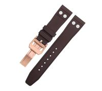 MURVE 22MM 21MM Nature Fluororubber FKM Caoutchouc Avec Rivet Bracelet Pour IWC Strap Big Pilot Mark Portugieser TOP GUN Doux Wristband, 22MM, Agate