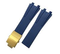 MURVE Bracelet de montre en caoutchouc de silicone 26 mm pour Athènes Ulysse Nardin Bleu Noir Sport Bracelets de montre étanches Boucle pliable Accessoires de montre, 26mm, Agate