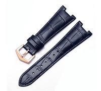 MURVE Bracelet de montre en cuir véritable pour Patek Philippe 5711 5712G Nautilus montres hommes et femmes Encoche spéciale 25 mm x 12 mm, 25-12mm, Agate