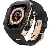 MURVE Bracelet de montre en fibre de carbone, pour Apple Watch 8 7 6 5 4 SE, kit de mod pour iWatch 45 mm 44 mm, 49mm, Agate