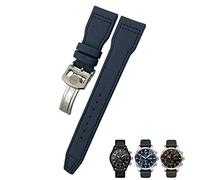 MURVE Bracelet de montre en nylon de vachette 20 mm 21 mm 22 mm pour IWC Big Pilot IW377714 Mark18 Spitfire Bracelet en cuir véritable nylon, 20 mm, Agate