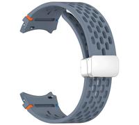 MURVE Bracelet magnétique de 20mm pour Samsung Galaxy Watch 4 5 Pro 6 7 7LTE 44mm 40mm Watch4/6, Bracelet classique en Silicone sans espaces(BlueS,Classic 42mm 46mm)