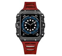 MURVE Céramique Cas 45mm Modifier Boîtier En Fiber De Carbone pour Apple Watch Band 8 Cas 7 6 5 40mm 41mm Bracelet pour IWatch 8 7 6 Cadre Sangle, 40MM, Agate