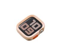 MURVE Coque en silicone souple pour Apple Watch 10 9 8 7 6 SE 5 Sport Housse mate anti-chute pour Iwatch 49mm 41mm 40mm 44mm 45mm 42mm 46mm(Matte Pink,42mm)
