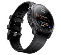 MURVE Pour Fenix 7S bande 20mm Fenix 7S/6S/5S bracelet de montre Fenix 5S Plus bracelet en Silicone Fenix 6S Pro sport Smartwatch bande (noir + blanc)(Black)