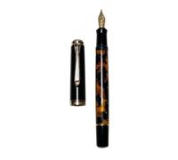 MURVE Stylo plume à piston en acrylique doux et lisse n°5 pour étudiants Pelikan M400/405 Stylo cadeau (F, Schmidt EF (0,4 mm)