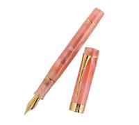 MURVE Stylo-plume classique doré à clip flèche avec pointe M/F/EF | Fournitures de bureau (F, F (0,5 à 0,7 mm)