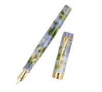 MURVE Stylo-plume classique doré à clip flèche avec pointe M/F/EF | Fournitures de bureau (Q, pointe courbée de 1 mm au-dessus)