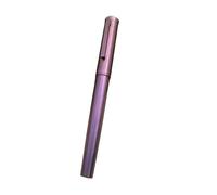 MURVE Stylo plume coloré en alliage de titane lisse n°6 EF/F à pointe souple pour les affaires, les étudiants, l'écriture, cadeau avec stylo convertisseur (H,long couteau 1,0-1,4 mm)
