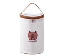 MURYE Boîte à déjeuner en tissu Oxford avec imprimé Capybaras pour enfants et adultes - Doublure en aluminium - Sac isotherme pour bureau - Pour étudiants