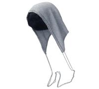 MURYE Élégant chapeau de tête de mort en maille tissée motif floral dentelle douce polyester bande élastique accessoire de plage chapeau turban tricoté extensible, Argenté., Taille unique