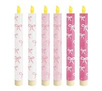 MURYE Lot de 6 bougies électroniques sans flamme sans fumée avec minuteur et télécommande pour décoration de la maison