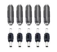 MURYE Paire de connecteurs d'entrée et de sortie CC 5,5 x 2,1 mm - Structure en métal ABS robuste pour divers gadgets et adaptateurs d'alimentation pour ordinateur portable