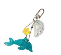 MURYE Porte-clés en alliage vintage en forme d'animal marin pour sac à dos téléphone accessoire rétro décoration de sac à main