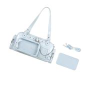 MURYE Sac à bandoulière pratique en polyuréthane résistant à l'usure pour filles et femmes, sangle réglable et affichage clair, grande capacité, bleu, Medium