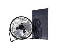 MURYE Ventilateur de réfrigération solaire portable de 20,3 cm avec panneau haute efficacité de 5,5 W pour les tâches en plein air, les excursions et l'utilisation à la maison en intérieur