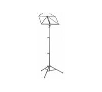 MUS-A4 BK - Pupitre lyre pliable à support tubulaire, 3 sections, avec housse