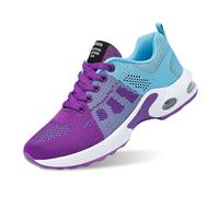 Musabela Baskets orthopédiques pour femme avec coussin d'air - Chaussures de course à pied en maille respirante, violet, 39.5/40 EU