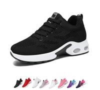 Musabela Orthopedic Shoes for Women, Rayootd Comfortable Orthotic Classic Shoes, Arch Support, Slip-on Air Cushion Running Sneakers for Gym Workout Sports(Black,Numeric_42)