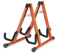 Musbeat Double support de guitare en forme de A pour 2 guitares (acoustique/basse/banjo) avec rembourrage en mousse - Support de sol solide pour studio et maison