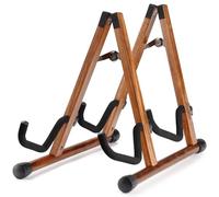Musbeat Double support de guitare en forme de A pour 2 guitares (acoustique/basse/banjo) avec rembourrage en mousse - Support de sol solide pour studio et maison