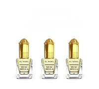 Musc Bella LOT DE 3x5ML Extrait de parfum sans alcool,de haute qualité
