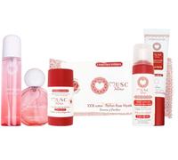 MUSC INTIME - Full body - Pack Rose Mystik - Gel parfumant, Mousse nettoyante intime, Déodorant naturel, Lingettes, Parfum corps, Parfum cheveux - L'Envoûtante - Longue tenue