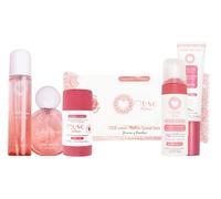 MUSC INTIME - Full body - Pack Sweet Litchi - Gel parfumant, Mousse nettoyante intime, Déodorant naturel, Lingettes, Parfum corps, Parfum cheveux - La Délicieuse - Longue tenue