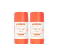 MUSC INTIME La Marque Offcielle - Lot de 2 - Déodorant - Anti Transpirant - Hot Peach - La Charmeuse - 95% Ingrédients Naturels - Sans Sel D'Aluminium Ni Pertubateur Endocrinien - 2 x 50g